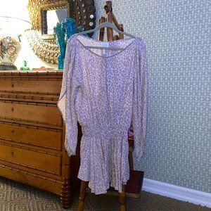 Z & L Tan and Grey Cheetah Print Romper